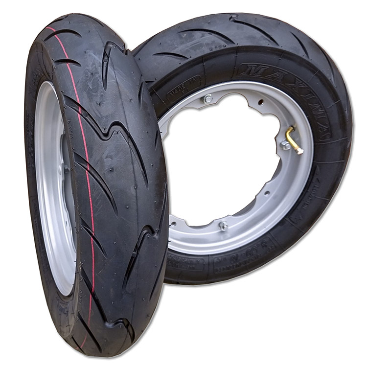 Mitas Maxima Tyre on BGM Tube and Split Rims - Complete Wheel Assembly - JJ029